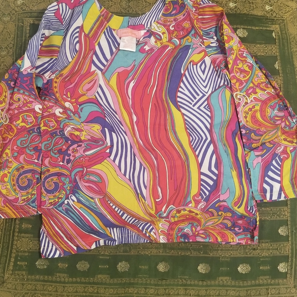 Boho shirt and skirt set size 6 (like new) - Picture 3 of 9